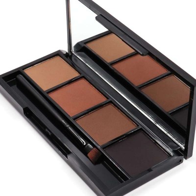 4 colour eye brow powder pressed waterproof long lasting cosmetic eyebrow kit