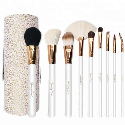 9 Pieces High Quality New Customized Make Up Brush  Set Private Logo